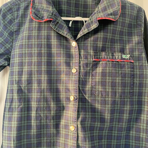 Vineyard Vines Outlet Plaid Pajamas Set - Size XXS - Picture 2 of 9